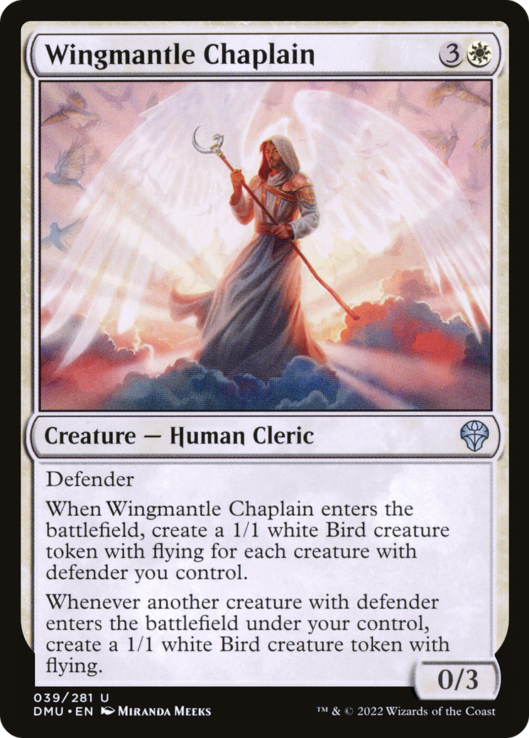 Magic: The Gathering - Wingmantle Chaplain Foil - Dominaria United