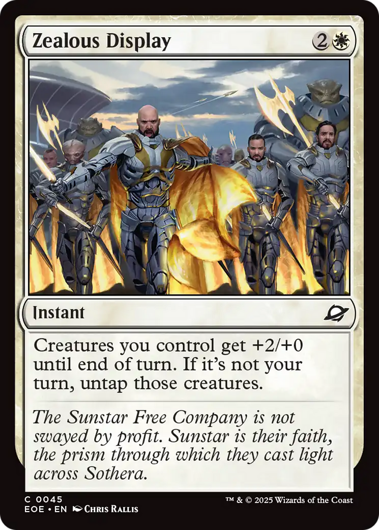 Magic: The Gathering - Zealous Display Foil - Edge of Eternities