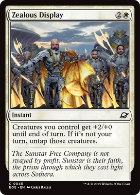 Magic: The Gathering - Zealous Display Foil - Edge of Eternities