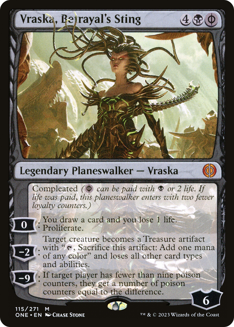 Magic: The Gathering - Vraska, Betrayal's Sting Foil - Phyrexia: All Will Be One