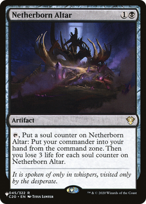 Magic: The Gathering - Netherborn Altar - The List