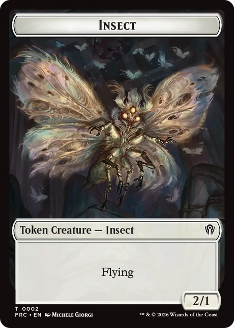 Magic: The Gathering - Insect Token - Reality Fracture Commander Tokens
