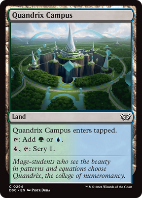 Magic: The Gathering - Quandrix Campus - Duskmourn: House of Horror Commander