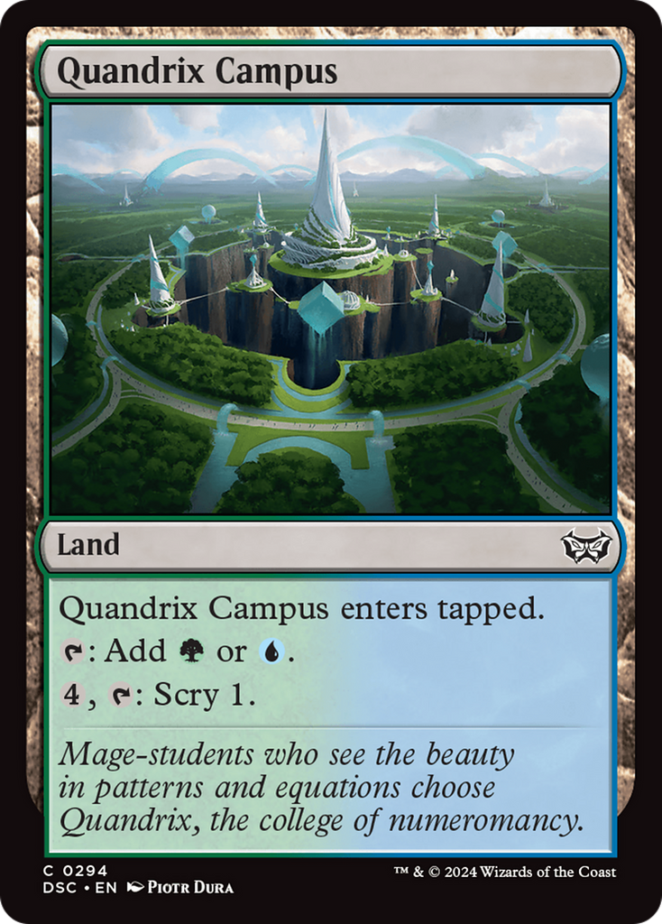 Magic: The Gathering - Quandrix Campus - Duskmourn: House of Horror Commander