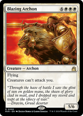 Magic: The Gathering - Blazing Archon Foil - Ravnica Remastered