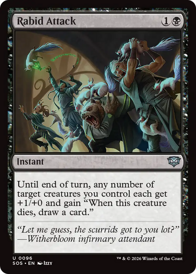 Magic: The Gathering - Rabid Attack - Secrets of Strixhaven