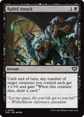 Magic: The Gathering - Rabid Attack - Secrets of Strixhaven