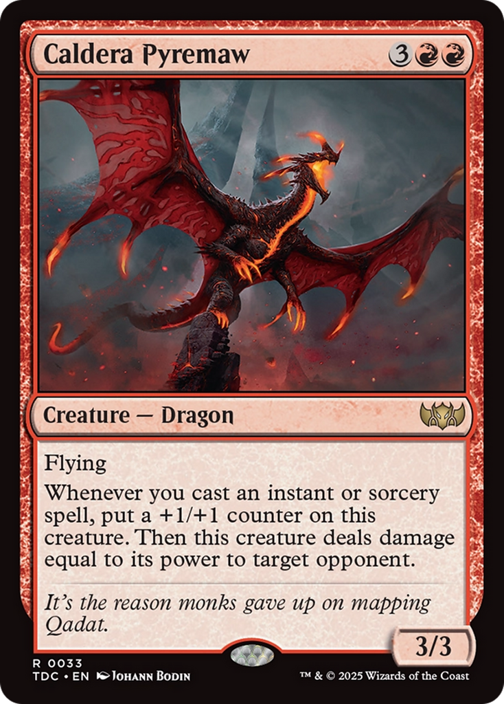 Magic: The Gathering - Caldera Pyremaw - Tarkir: Dragonstorm Commander