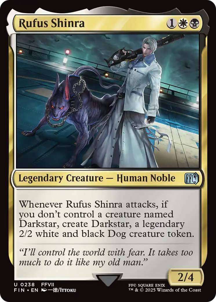 Magic: The Gathering - Rufus Shinra Foil - Final Fantasy