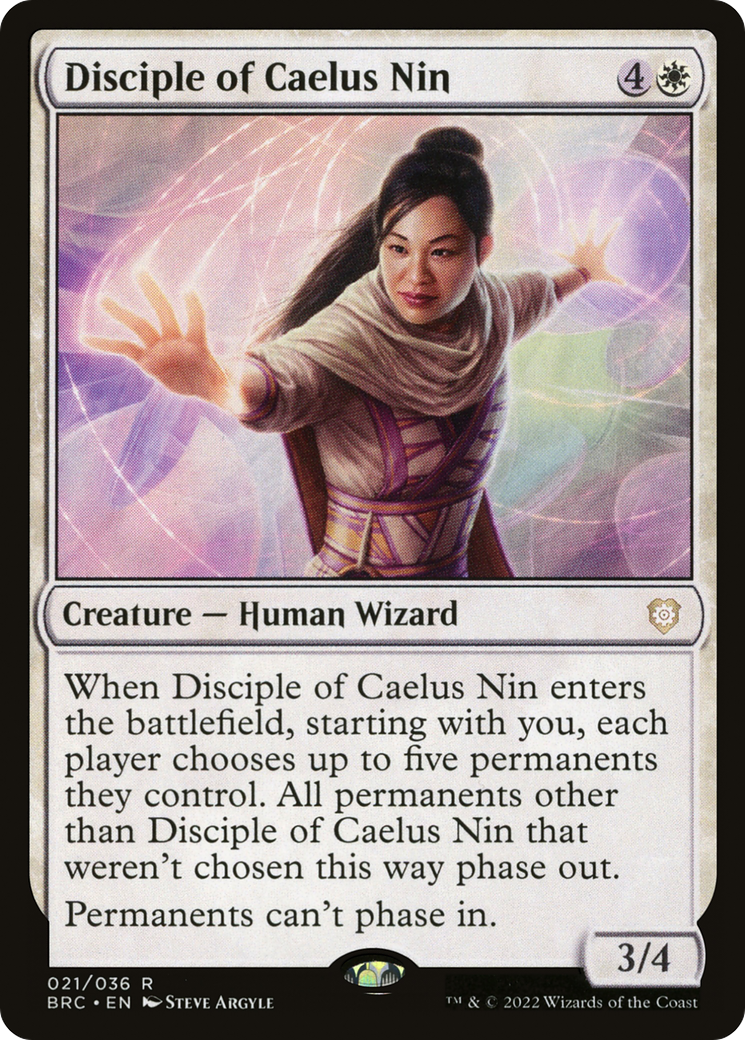 Magic: The Gathering - Disciple of Caelus Nin Foil - The Brothers' War Commander