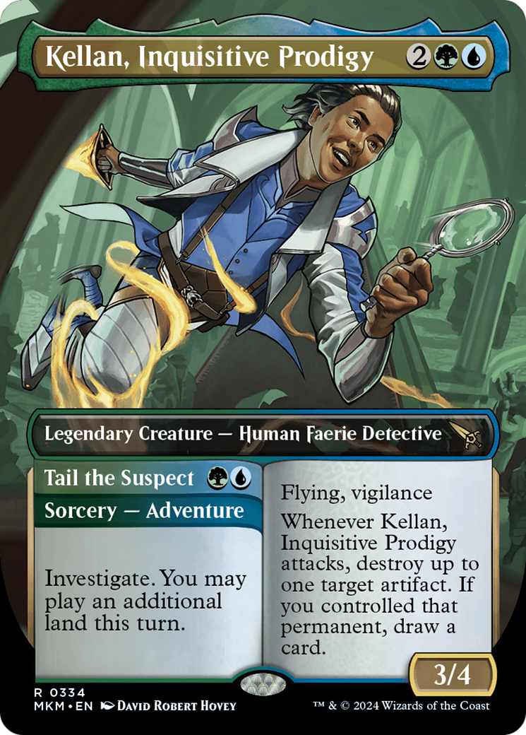 Magic: The Gathering - Kellan, Inquisitive Prodigy // Tail the Suspect Foil - Murders at Karlov Manor