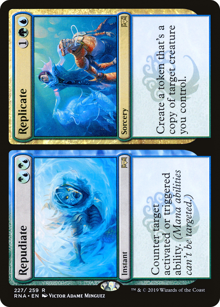 Magic: The Gathering - Repudiate // Replicate Foil - Ravnica Allegiance