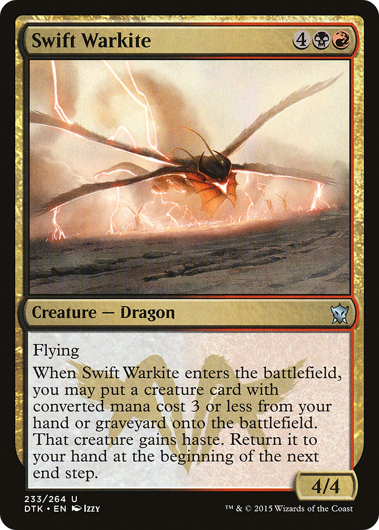 Magic: The Gathering - Swift Warkite Foil - Dragons of Tarkir