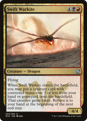 Magic: The Gathering - Swift Warkite Foil - Dragons of Tarkir