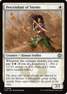 Magic: The Gathering - Descendant of Storms Foil - Tarkir: Dragonstorm