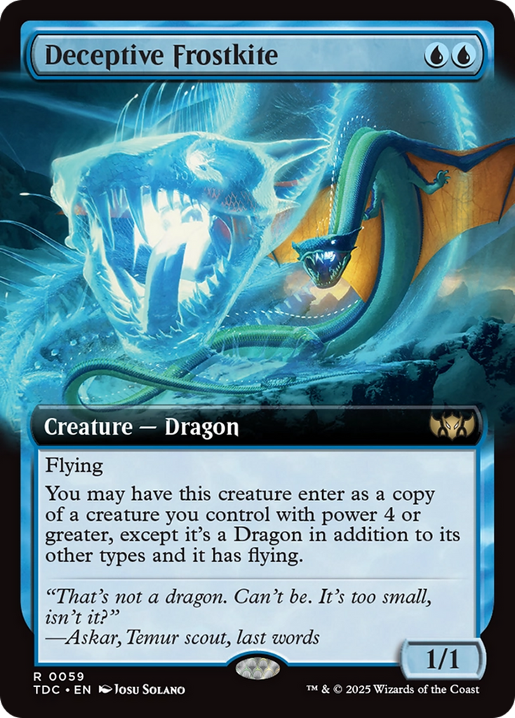 Magic: The Gathering - Deceptive Frostkite - Tarkir: Dragonstorm Commander