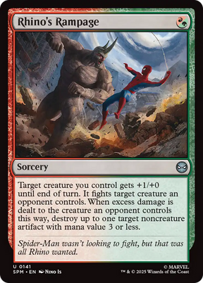 Magic: The Gathering - Rhino's Rampage Foil - Marvel's Spider-Man