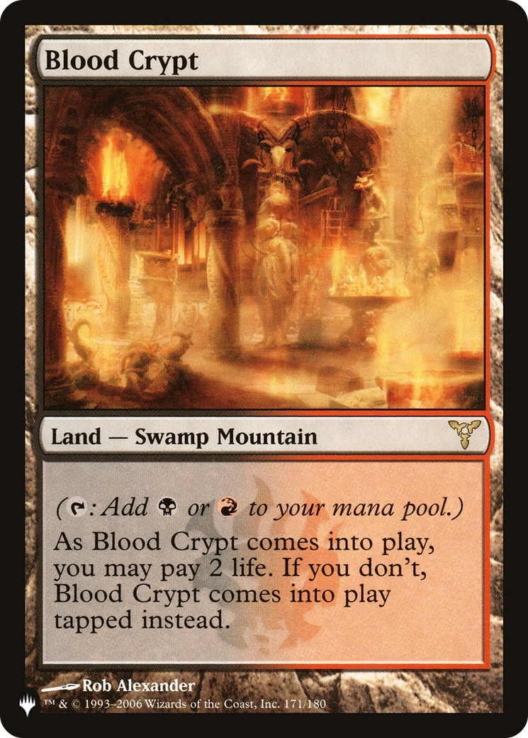 Magic: The Gathering - Blood Crypt - The List
