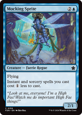 Magic: The Gathering - Mocking Sprite Foil - Foundations