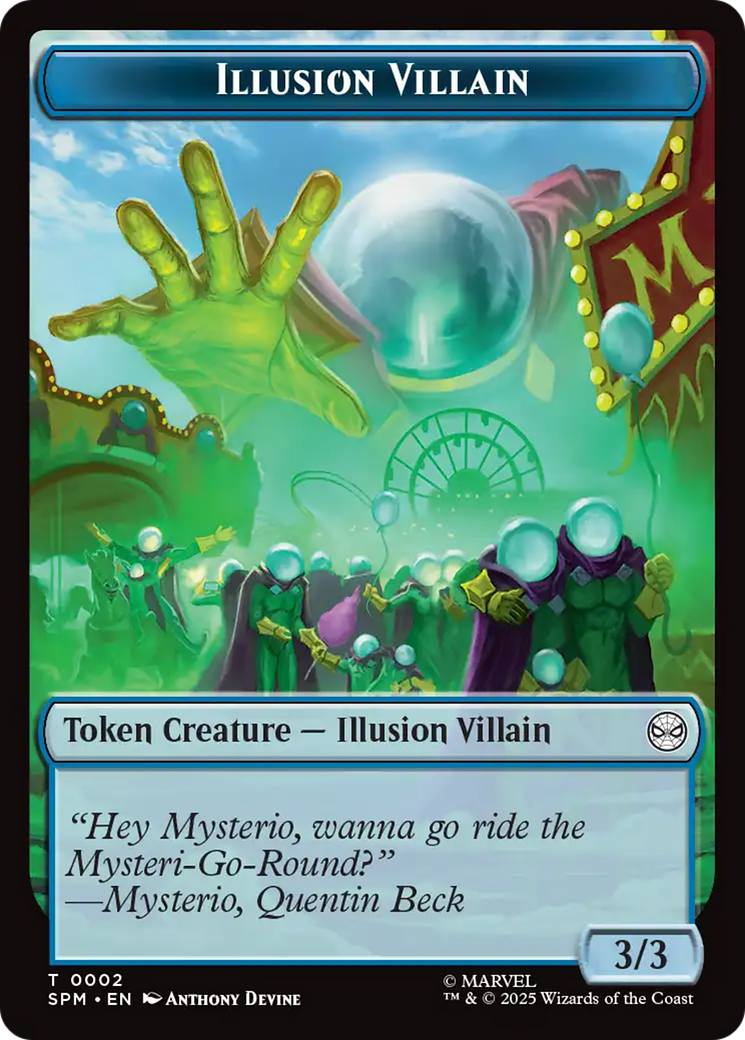 Magic: The Gathering - Illusion Villain Token - Marvel's Spider-Man Tokens