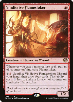 Magic: The Gathering - Vindictive Flamestoker Foil - Phyrexia: All Will Be One