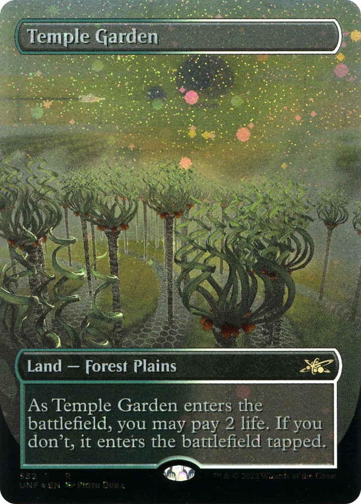 Magic: The Gathering - Temple Garden Foil - Unfinity