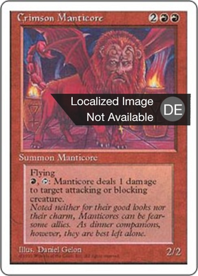 Magic: The Gathering - Karmesin-Mantikor - Fourth Edition