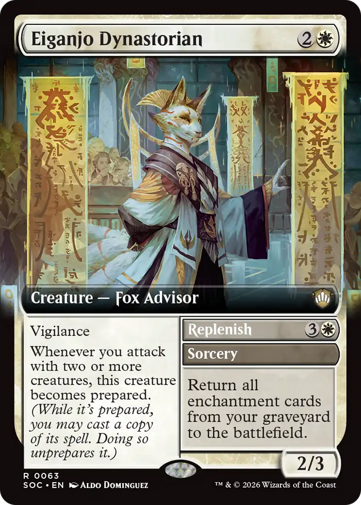 Magic: The Gathering - Eiganjo Dynastorian // Replenish - Secrets of Strixhaven Commander