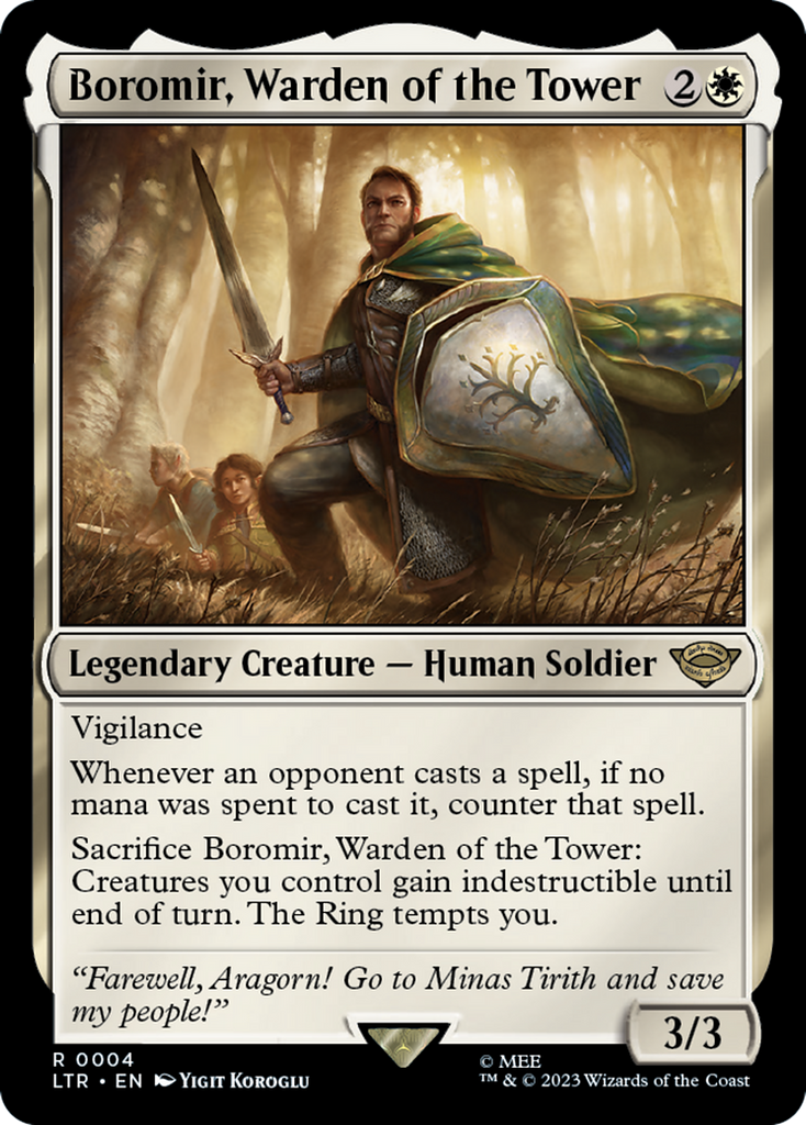 Magic: The Gathering - Boromir, Warden of the Tower - The Lord of the Rings: Tales of Middle-earth