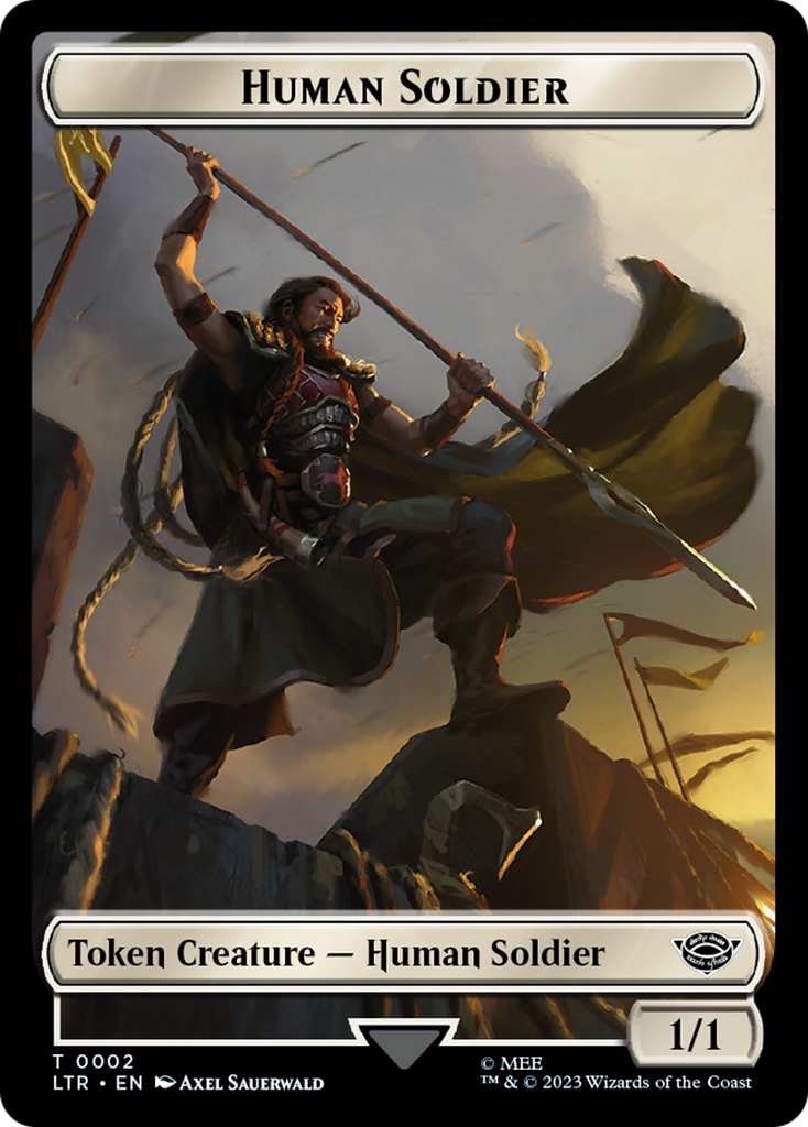 Magic: The Gathering - Human Soldier Token - Tales of Middle-earth Tokens