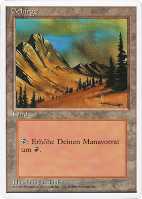 Magic: The Gathering - Gebirge - Fourth Edition