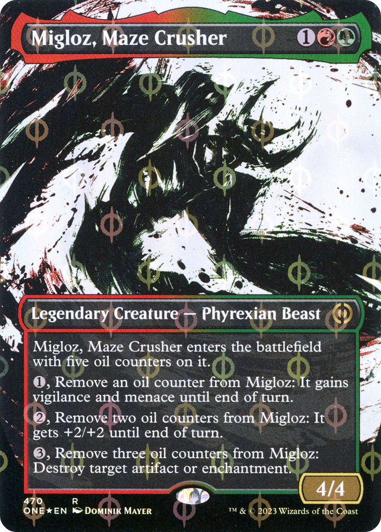 Magic: The Gathering - Migloz, Maze Crusher Foil - Phyrexia: All Will Be One