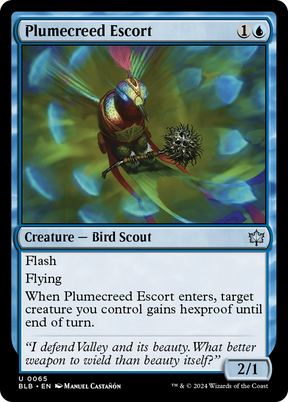 Magic: The Gathering - Plumecreed Escort Foil - Bloomburrow