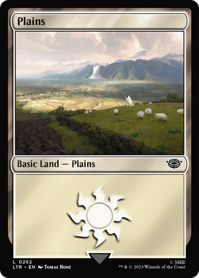 Magic: The Gathering - Plains #262 Foil - The Lord of the Rings: Tales of Middle-earth
