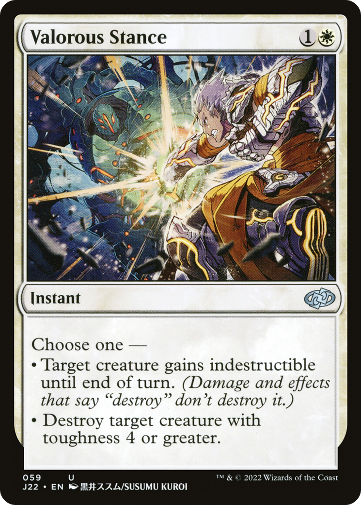 Magic: The Gathering - Valorous Stance - Jumpstart 2022