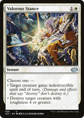 Magic: The Gathering - Valorous Stance - Jumpstart 2022