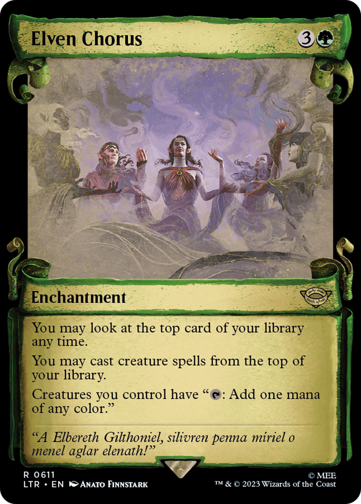 Magic: The Gathering - Elven Chorus Foil - The Lord of the Rings: Tales of Middle-earth
