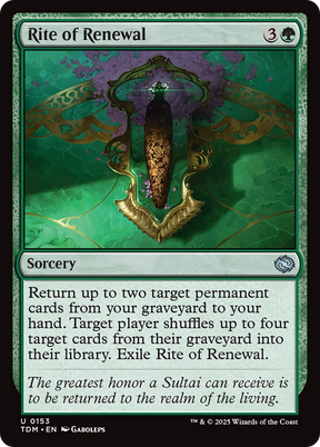Magic: The Gathering - Rite of Renewal Foil - Tarkir: Dragonstorm