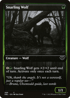 Magic: The Gathering - Snarling Wolf - Innistrad: Double Feature