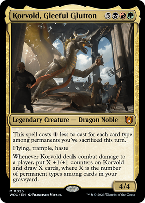 Magic: The Gathering - Korvold, Gleeful Glutton Foil - Wilds of Eldraine Commander