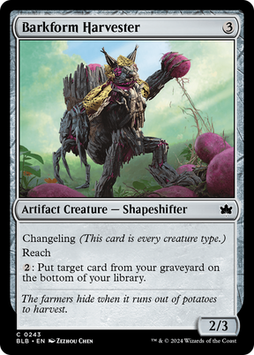 Magic: The Gathering - Barkform Harvester Foil - Bloomburrow