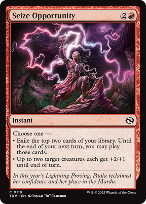 Magic: The Gathering - Seize Opportunity Foil - Tarkir: Dragonstorm