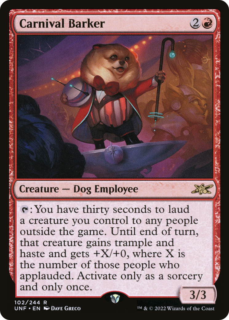 Magic: The Gathering - Carnival Barker - Unfinity