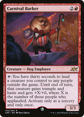 Magic: The Gathering - Carnival Barker - Unfinity