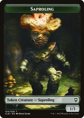 Magic: The Gathering - Saproling Token - Battle for Baldur's Gate Tokens
