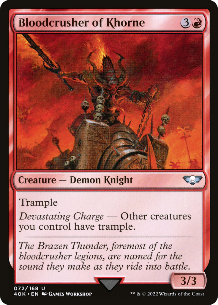 Magic: The Gathering - Bloodcrusher of Khorne - Warhammer 40000 Commander