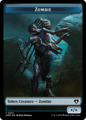 Magic: The Gathering - Zombie Token - Commander Masters Tokens