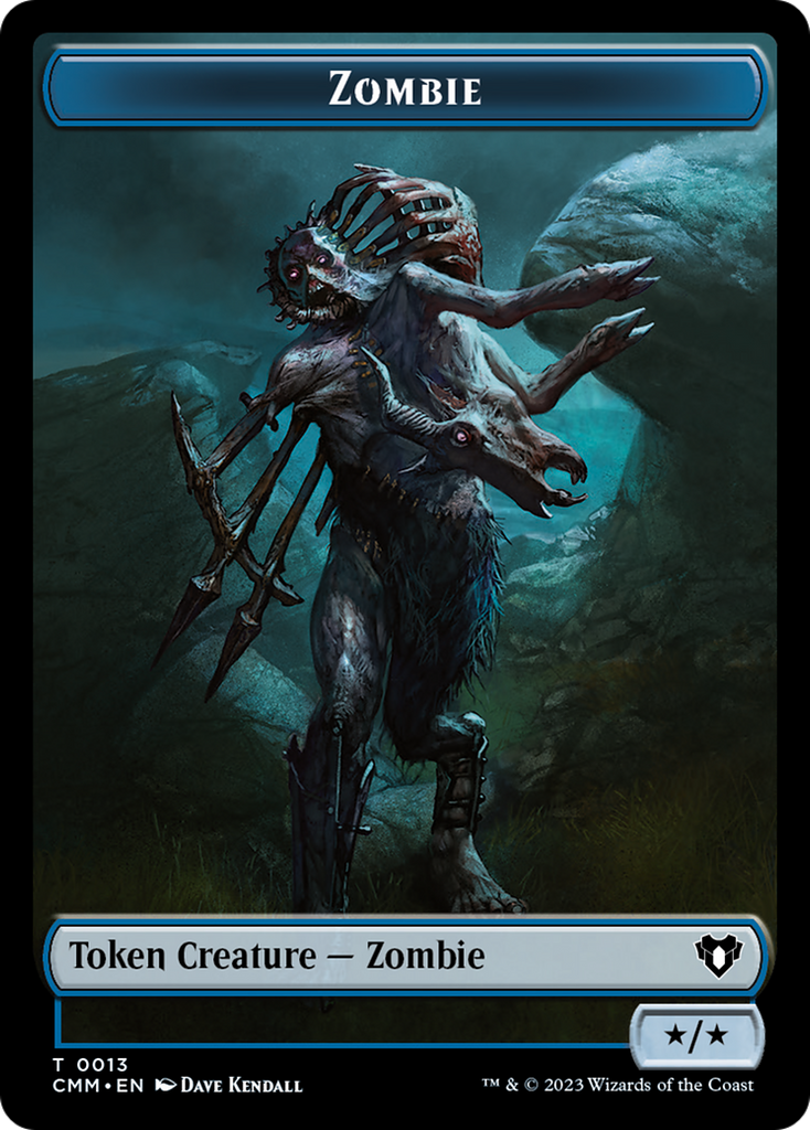 Magic: The Gathering - Zombie Token - Commander Masters Tokens