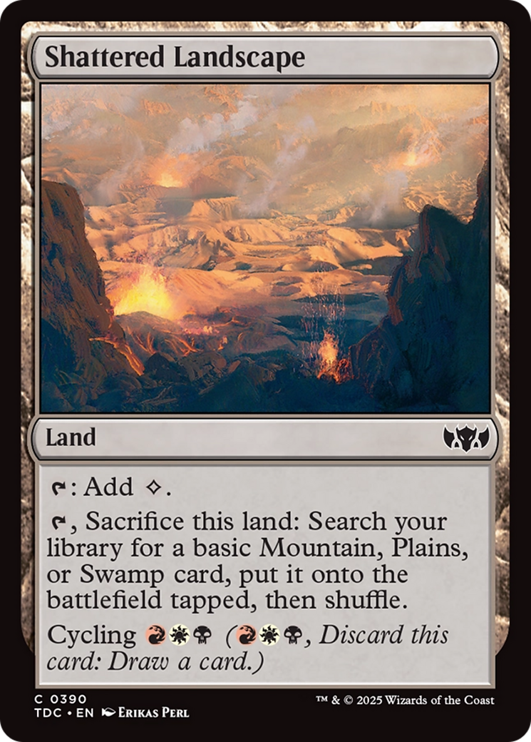 Magic: The Gathering - Shattered Landscape - Tarkir: Dragonstorm Commander