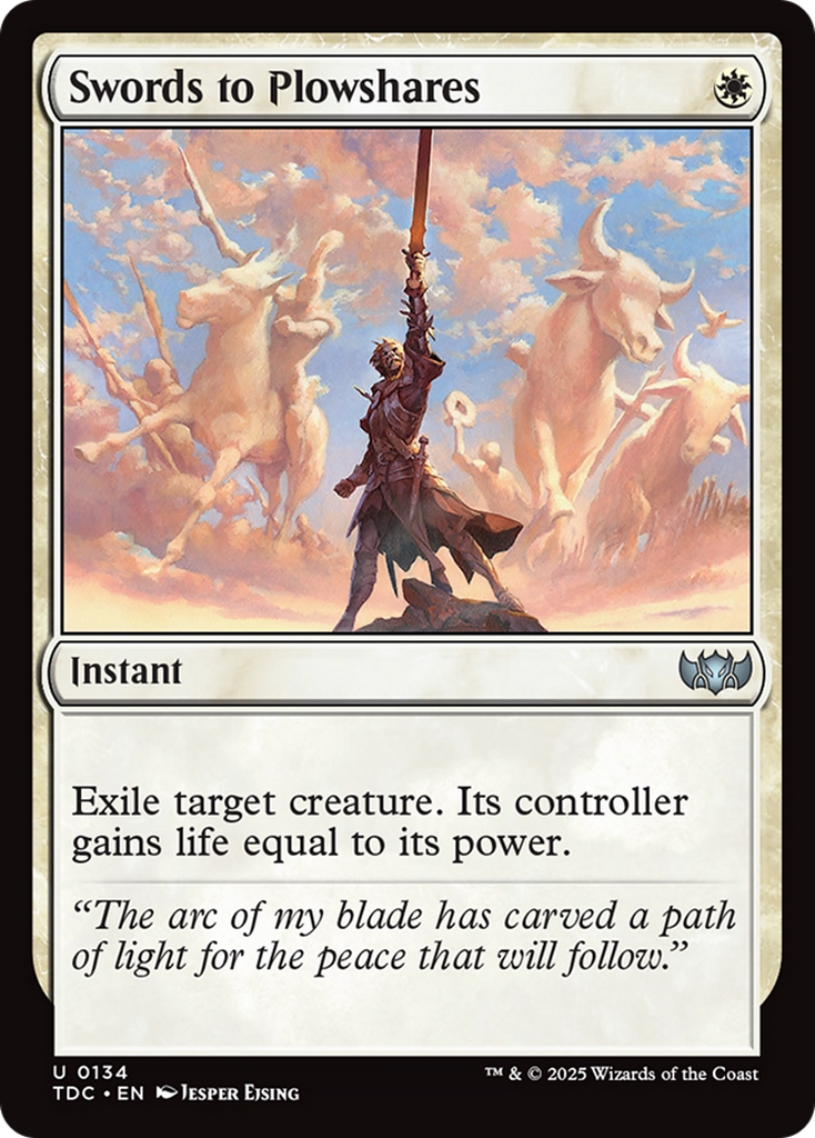 Magic: The Gathering - Swords to Plowshares - Tarkir: Dragonstorm Commander